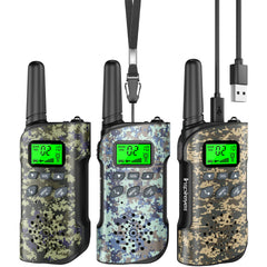 Inspireyes Walkie Talkie Kids Rechargeable, 48 Hours Working Time, 8 Channels 2-Way Radio, Gifts for Boys Girls, Outdoor Hiking Camping, 3-12 Year Old Toy