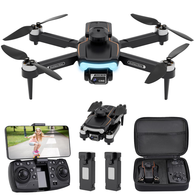 Drone with Camera for Kids Brushless Motor, 720P Drone, Drone with for Kids Beginners, Optical Flow Positioning, Obstacle Avoidance, Headless Mode, OneKey Start, 2 Batteries