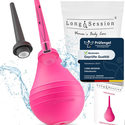 Long.Session® Enema for Colon Cleansing (240ml) SPECIAL PRICE, With anti-reflux function, Anal douche for women, Butt shower, Enemas for colon cleansing, Intimate douche