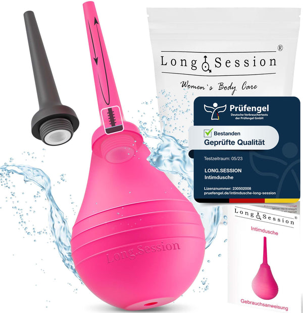 Long.Session® Enema for Colon Cleansing (240ml) SPECIAL PRICE, With anti-reflux function, Anal douche for women, Butt shower, Enemas for colon cleansing, Intimate douche