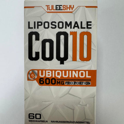 Liposomal CoQ10 Ubiquinol, high dose 600 mg per serving, 300 mg per capsule, active form of coenzyme Q10, daily dose 2 capsules, 60 mini-softgels (pack of 1)