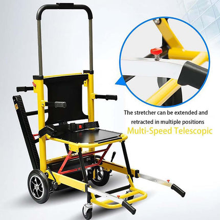 Generic Electric Stairlifts for Elderly, Manual Stair Climbing Wheelchair for Elderly with Disabilities, Folding Lightweight Evacuation Stairlift Chair Wheelchair