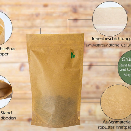 SPINTZ® 420 pcs. Organic Rosehip Capsules - vegan rosehip capsules with high dosage - 500mg organic rosehip powder from organic farming - rosehip powder | plastic-free packaging