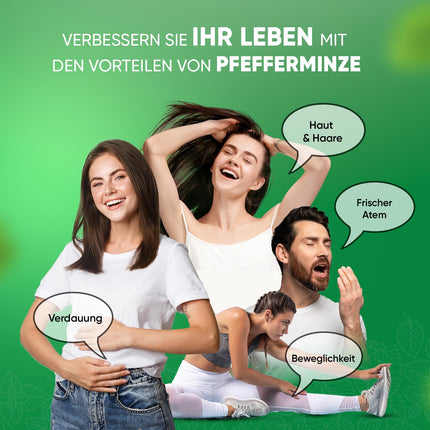 Peppermint Oil Softgels - 200mg Peppermint Oil per Softgel - 365 Pure Peppermint Oil Softgels - 1 Year Supply - Food Supplement - Peppermint for Wellbeing - WeightWorld
