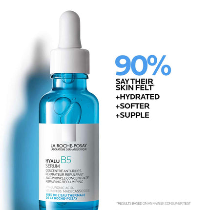 La Roche Posay Anti-Wrinkle Serum, For normal to sensitive skin, Regenerating and plumping, With vitamin B5, madecassosides and hyaluronic acid, Hyalu B5, 50 ml