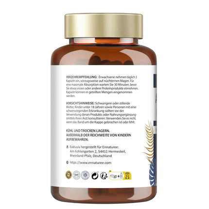 18 Amino Acid Complex High Dose - 9 EAA + 9 NEAA, Amino Acid Capsules with BCAA - 120 Capsules