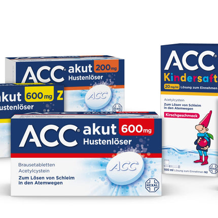 ACC® acute 600 mg | 40 tablets | Expectorant for easier coughing | Only once daily | Expectorant