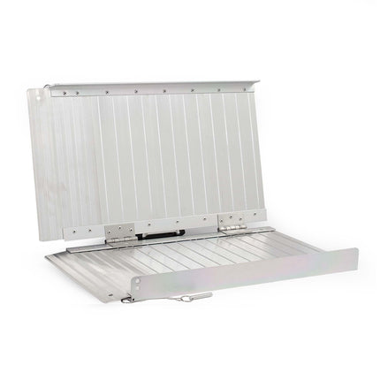 Wiltec wheelchair ramp foldable 92 cm 270 kg, mobile access ramp as wheelchair ramp, aluminum suitcase ramp, flat ramp foldable