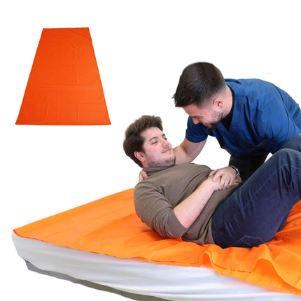 PEPE Mobility - Sliding sheet for bedridden patients 200x100 cm, sliding sheet care, transfer bed linen support, sliding sheet patient transfer