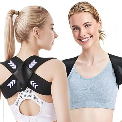 DAILIENFUS Innovative Back Straightener for an upright posture, posture correction back for an ergonomic no adjustment required, men's women's back support belt (L)