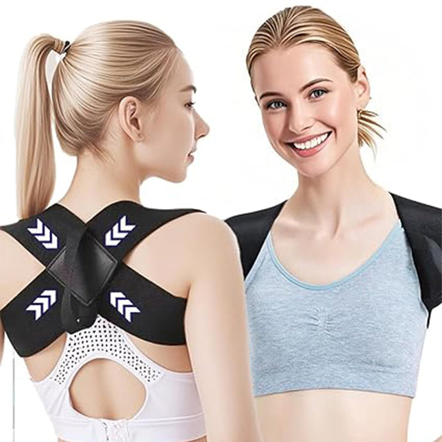 DAILIENFUS Innovative Back Straightener for an upright posture, posture correction back for an ergonomic no adjustment required, men's women's back support belt (L)