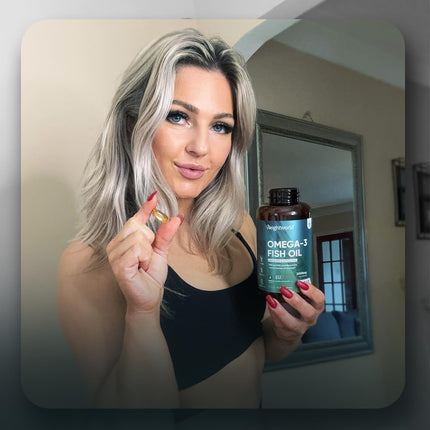 Omega 3 Softgels - 2000mg Fish Oil with 1100mg Omega-3, 660mg EPA &amp; 440mg DHA per serving - 240 Softgels - EPA &amp; DHA contribute to normal heart function (EFSA) - fish oil - WeightWorld