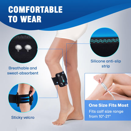 Healrecux Acupressure Knee Brace, Sciatica Pain Relief Brace for Sciatic Nerve Pain, Lower Back and Hip, Knee Support with Pressure Pad, Targeted Compression for Sciatica Relief