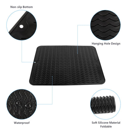 CPAP silicone protective mat, waterproof mat, shock-absorbing bedside table protective mat for noise reduction, non-slip protective pad, to keep the CPAP machine stable on the CPAP bedside table
