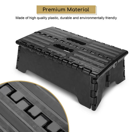 Elderly Step Stool, Portable Folding Step Stool for Elderly Pregnant Bathroom Travel, Load Capacity up to 136 kg, 37.8 x 21.6 x 13 cm