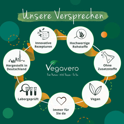 Glucosamine Chondroitin High Dose &amp; Vegan | 1000 mg Glucosamine | With MSM | Laboratory-Tested &amp; Vegan | No Additives | German Production by Vegavero®