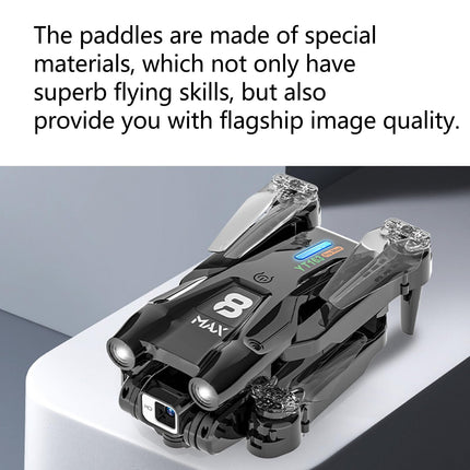 Foldable RC Drone with LED Light, HD Dual Camera, 50x Zoom, Intelligent Obstacle Avoidance for Adults, Beginners, Foldable RC Quadcopter Drone