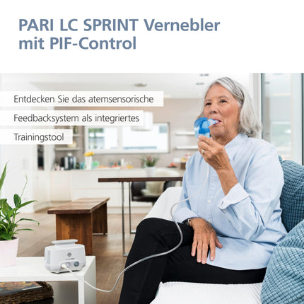 PARI BOY Pro inhalation device for adults and children – Inhaler nebulizer with PIF control for the treatment of severe respiratory diseases – Short inhalation time with high lung deposition