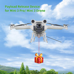 LICHIFIT Drone Airdrop System Universal for DJI Mini 3 Pro/Mini 3 - Compatible, Payload 200g, Remote Control 1000m, Light Gray