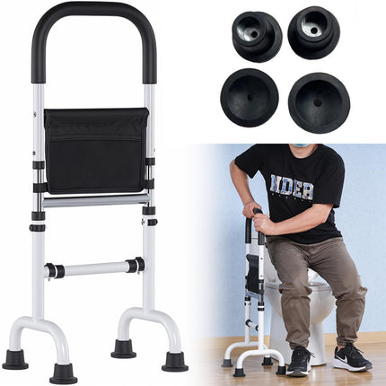 VexNook Standing Aid for Seniors - 6 Height-Adjustable Supports, Robust Steel Construction with Anti-Slip Feet, Load Capacity up to 300 lbs, Ideal for More Safety and Comfort When Standing Up