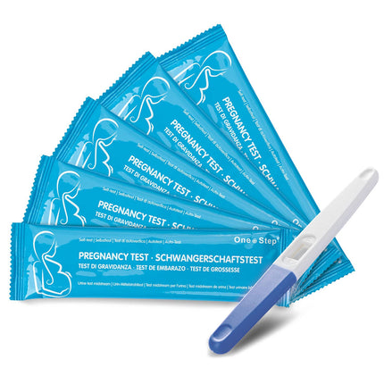 One Step 5 Pack One Step Midstream Pregnancy Test Early Test - Early Pregnancy Test - Determine Pregnancy - Pregnancy Test