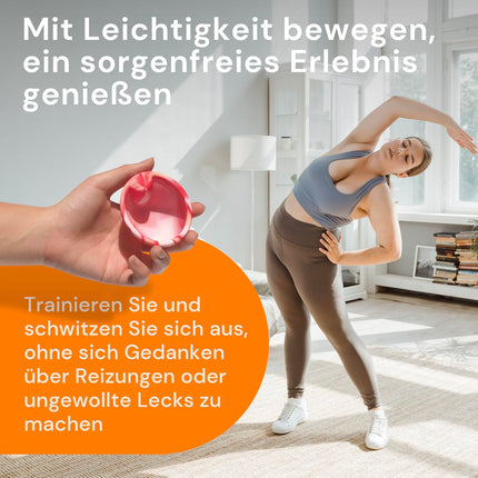 Reusable period disc, up to 12 hours, sustainable menstrual disc as an alternative to tampons and menstrual cups, menstrual disc for light or heavy periods