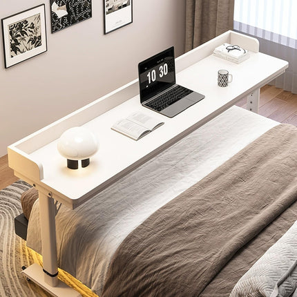 DSEWTEZXI Height adjustable bedroom bedside table, modern laptop table with wheels, standing desk on wheels, mobile computer table on wheels, nursing bed side table, for home and office.