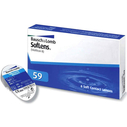 Bausch + Lomb SofLens 59 monthly lenses, spherical contact lenses, soft, 6 pieces BC 8.6 mm / DIA 14.2 / -3.5 diopters