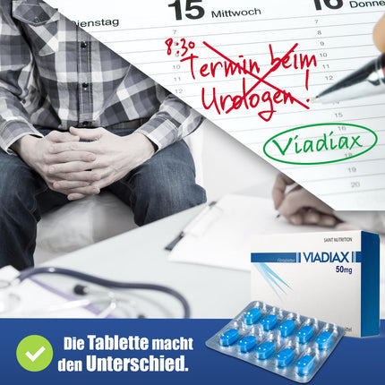 NEW: Viadiax high-dose for the adventurous man – extra strong tailored to the needs of men – Premium quality with L-Arginine + Maca