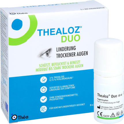 THEALOZ Duo Eye Drops 3X10 ml