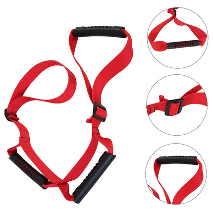Standing Aid Bed Leg Lifter Mobility Aid for Bed Long Leg Lifter Adjustable Portable Leg Lifter Strap Tensile Strength Hip Replacement Aid with Padded Handrails Foot Loop