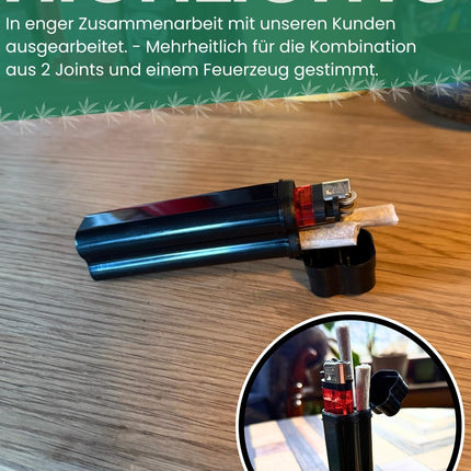 EKNA 3-in-1 Joint Case Odor-Insulating - Joint Case - Fire &amp; Joint Storage - Carry Case Joint - Transport Container Waterproof &amp; Discreet - Perfect for Travel &amp; Outdoor Activities