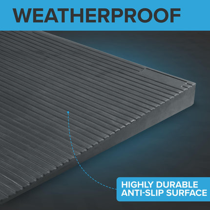 The Ramp People rubber threshold ramp for wheelchairs 4mm - 70mm (24mm (100x24x2.4cm LWH))