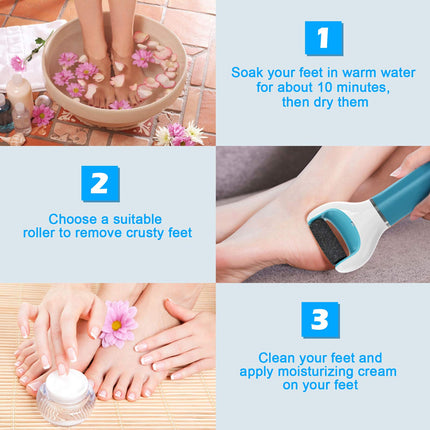 JOREST [5/10/20 Pieces] Replacement Rollers Compatible with Scholl Velvet Smooth, 3 Types of Roughness, 4 Very Coarse &amp; 4 Coarse &amp; 2 Fine, Pedicure Foot Care Set for Callus Remover, Electric Callus Rasp