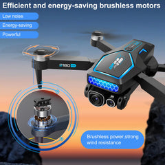 OBEST Drone with 4K Camera for Kids Beginners, Foldable Mini Drone WiFi Live Transmission, Brushless Motor, Obstacle Avoidance, 2 Batteries, Long Flight Time, Headless Mode, 3D Flip, One Key Takeoff/Landing