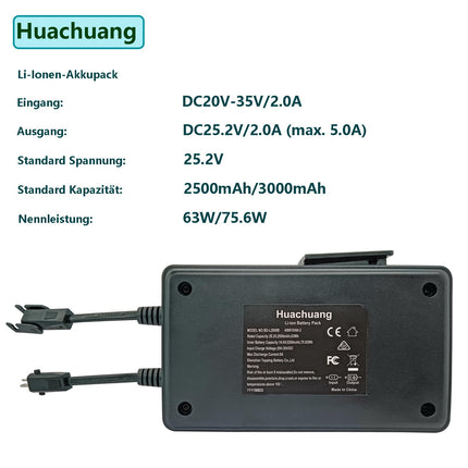 Huachuang Power Chair Battery Pack/Reclining Sofa/Lift Chair Okin Limoss Berkline Med, Including Charger/Adapter/Battery