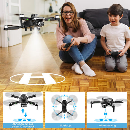 HYTOBP S165 MAX Drone with 2 Cameras 1080P for Adults, Mini Drones with Camera for Kids/Beginners, Drone with 40 Min Long Flight Time (3 Batteries), 5G WiFi FPV Transmission, Takeoff/Landing at the Push of a Button