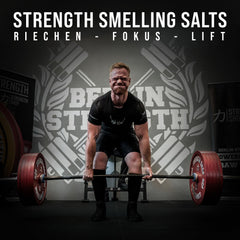 Strength Shop Smelling Salts made from extra strong ammonia, 1 x 50 ml, smelling salt for extreme focus and alertness, ideal as ammonia smelling ampoules for the gym, strength training, powerlifting, etc.