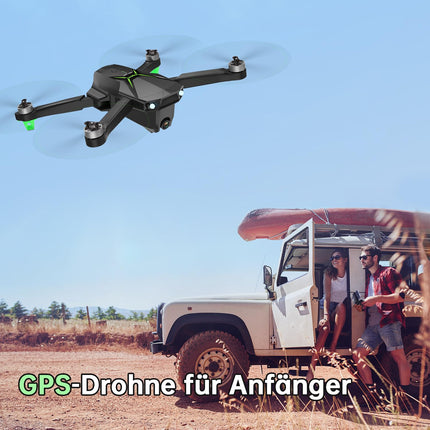 Loolinn | Drone with 4K camera as a gift for beginners - Under 250g, 50 minutes of flight time, two batteries, 4K photos, 2K videos, intelligent GPS return flight, C0 classification - GPS drone (gift idea)