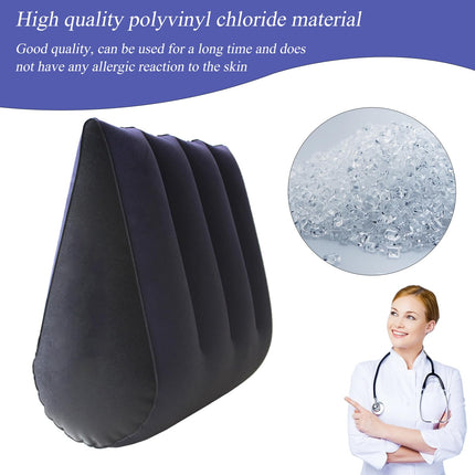 Inflatable Sofa Triangle Sex Pillow Ramps Lumbar Pillow, Inflatable Pillow Sex Furniture, BDSM Furniture Set with Sex Dice Couple, Nipple Clamps, Inflatable Bed, Sex Toys for Couples Extreme Sex Position