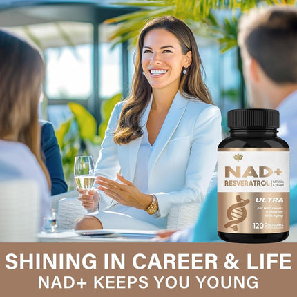 NAD+ Resveratrol Boosting Supplement, 1000MG NAD+ Supplement, More Efficient for Vitality