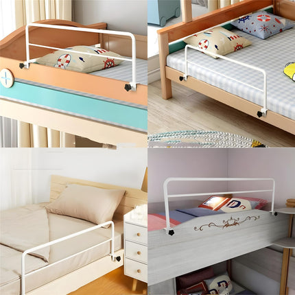 BOHJPIS Bed rails for the elderly, bed rails for older adults to attach, fall prevention at the bed, bed guard rail, suitable for pregnant women, children, disabled people, fall protection bed (white)