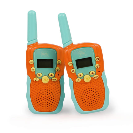 Legami - Set of 2 walkie-talkies, walkie-talkies with 8 channels, transmission up to 3-5 km in open space, adjustable volume, radio for long-distance communication, 4 x 14 x 2 cm