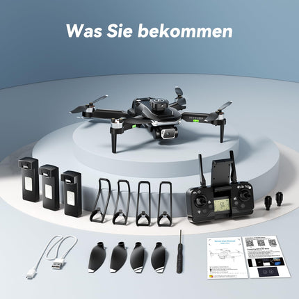 HYTOBP S165 MAX Drone with 2 Cameras 1080P for Adults, Mini Drones with Camera for Kids/Beginners, Drone with 40 Min Long Flight Time (3 Batteries), 5G WiFi FPV Transmission, Takeoff/Landing at the Push of a Button