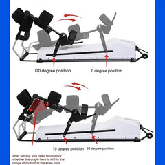 DWSSX Electric Knee Exercise Massager, Continuous Passive Movement Machine, Rehabilitation Equipment for Knee, Ankle, Hip Joint, and Legs, Exercise Physiotherapy (L/175-185cm)