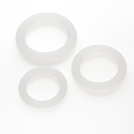 Gleitzeit® Penis Rings PREMIUM Medical Silicone Cock Rings to Increase Potency Transparent
