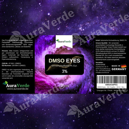 DMSO Eyes - 3% drops isotonic solution - 50ml - Dimethyl sulfoxide Ph. Eur. Premium