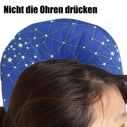 Ear Protection Side Sleeping Pillow, Relieve Pillow with Hole for Ear Against Earache, Ear Piercing Pillow, Suitable for Sleeping Behind Ear Piercings, Bedrooms and Sleep Aids, Blue Star
