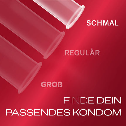 [NEW] Durex Feeling Slim Condoms – Thin condoms with a narrow fit &amp; lubricated with silicone gel – 8-pack (1 x 8 pieces)