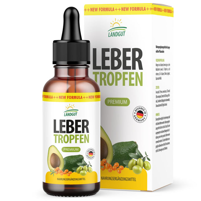 Landgut Liver Drops | Made from pure plant oils | Suitable for women and men | 30 ml content per bottle 1x